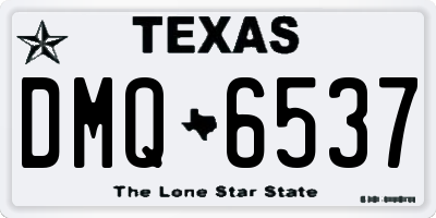 TX license plate DMQ6537