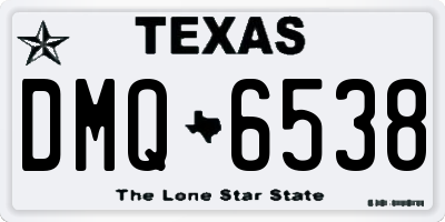 TX license plate DMQ6538