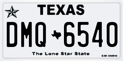 TX license plate DMQ6540