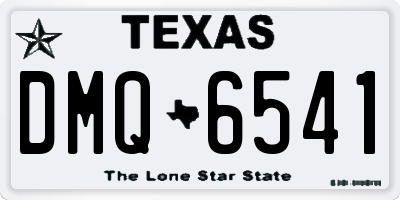 TX license plate DMQ6541