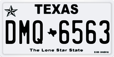 TX license plate DMQ6563