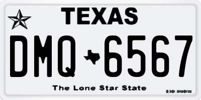 TX license plate DMQ6567