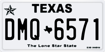 TX license plate DMQ6571