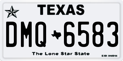 TX license plate DMQ6583