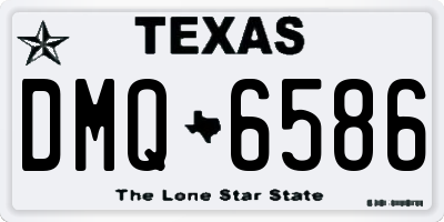 TX license plate DMQ6586