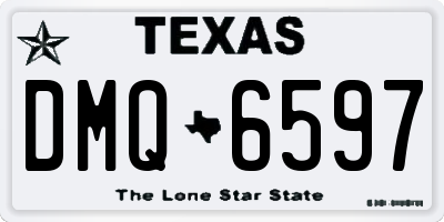 TX license plate DMQ6597
