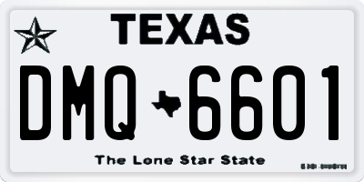 TX license plate DMQ6601