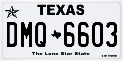 TX license plate DMQ6603