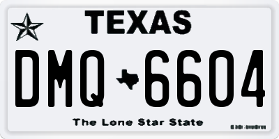 TX license plate DMQ6604