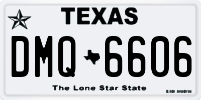 TX license plate DMQ6606