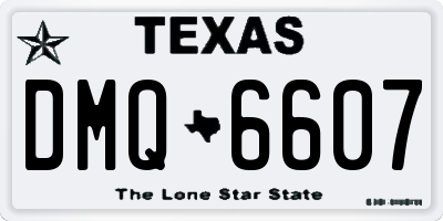 TX license plate DMQ6607