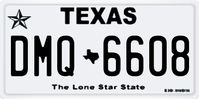TX license plate DMQ6608