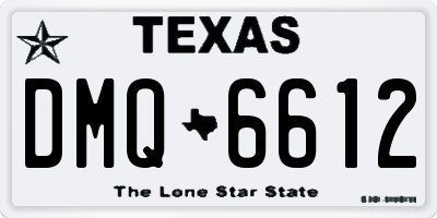 TX license plate DMQ6612