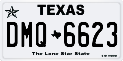 TX license plate DMQ6623