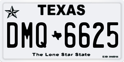 TX license plate DMQ6625