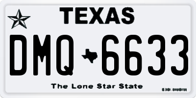 TX license plate DMQ6633