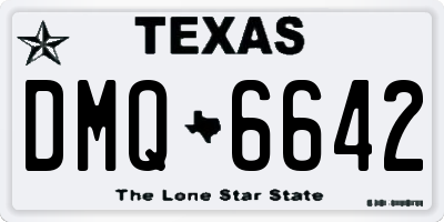 TX license plate DMQ6642