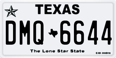 TX license plate DMQ6644