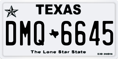 TX license plate DMQ6645