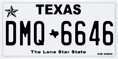 TX license plate DMQ6646