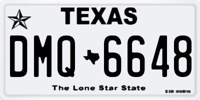 TX license plate DMQ6648