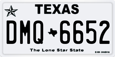 TX license plate DMQ6652