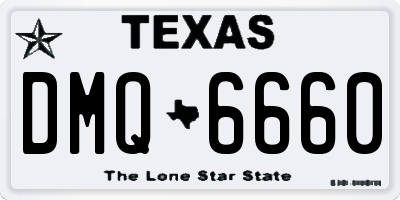 TX license plate DMQ6660