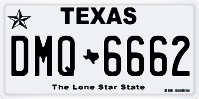 TX license plate DMQ6662