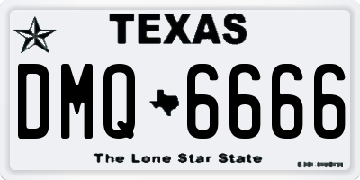 TX license plate DMQ6666