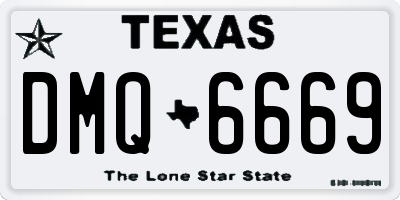 TX license plate DMQ6669