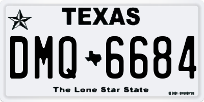 TX license plate DMQ6684