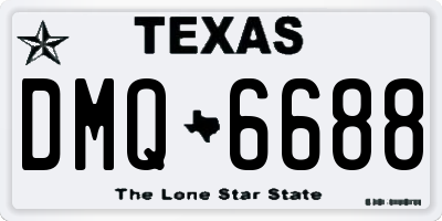 TX license plate DMQ6688