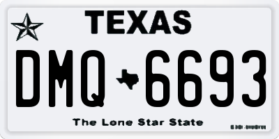 TX license plate DMQ6693