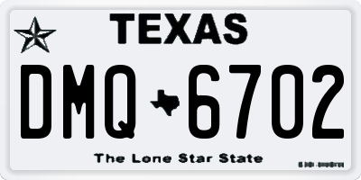 TX license plate DMQ6702