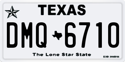 TX license plate DMQ6710