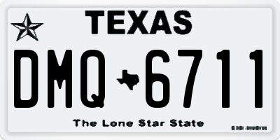TX license plate DMQ6711