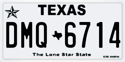 TX license plate DMQ6714