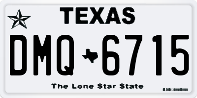 TX license plate DMQ6715