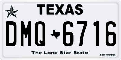 TX license plate DMQ6716