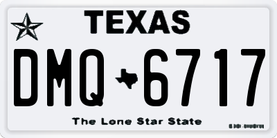 TX license plate DMQ6717