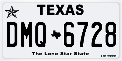TX license plate DMQ6728