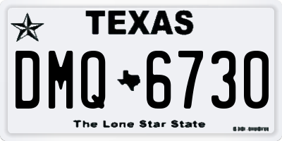 TX license plate DMQ6730