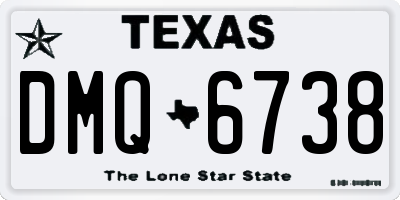 TX license plate DMQ6738