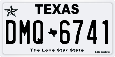 TX license plate DMQ6741