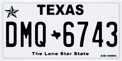 TX license plate DMQ6743