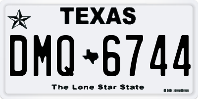 TX license plate DMQ6744