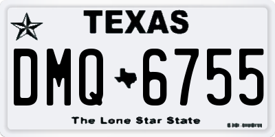 TX license plate DMQ6755