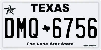 TX license plate DMQ6756