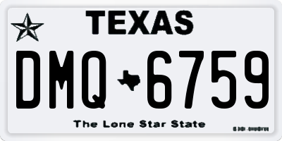 TX license plate DMQ6759