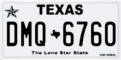 TX license plate DMQ6760